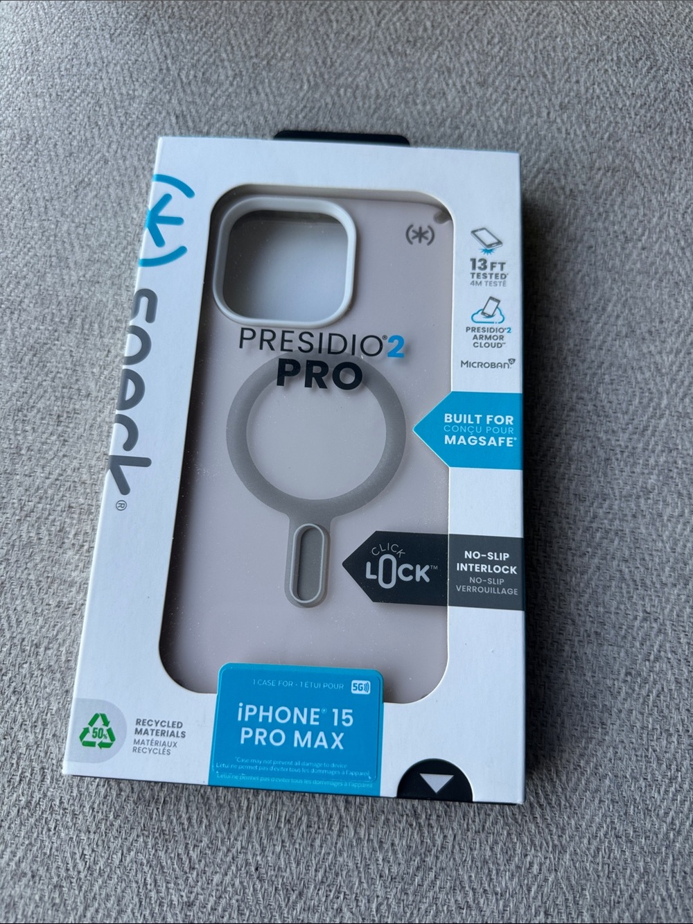 speck Presidio2 Pro iPhone 15 Pro Max Case in Beige